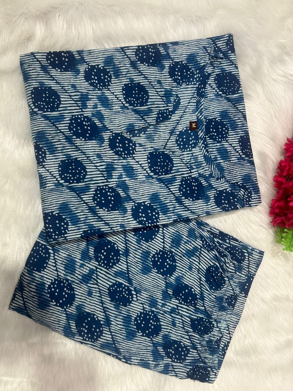 Beautiful Pure Cotton A-Line Kurta Set with Cotton Palazzo