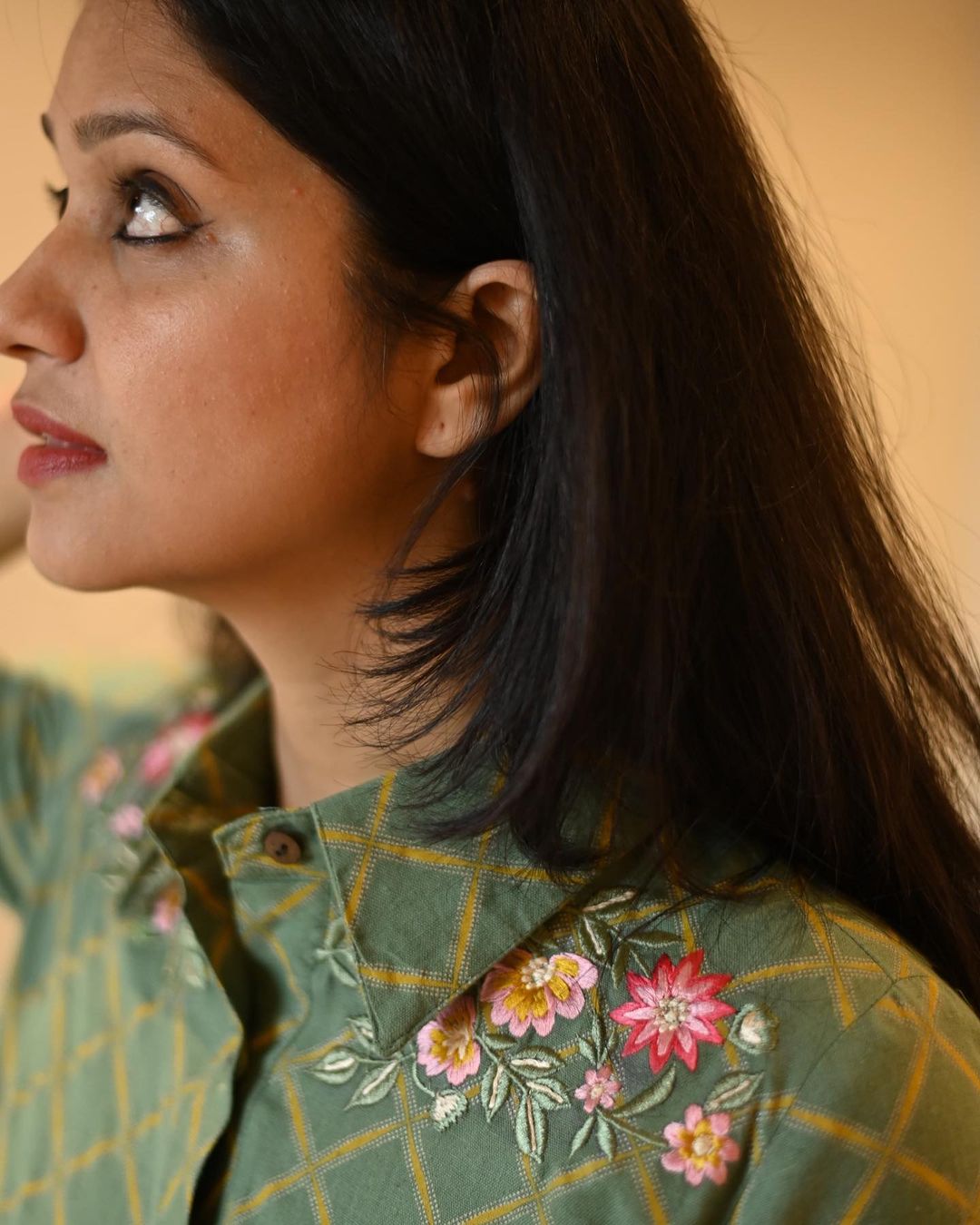 Fine Cotton Shoulder Embroidery Pathani Style Kurta and Printed Patiala Set